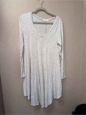 Reborn J Heathered Gray Swing Dress